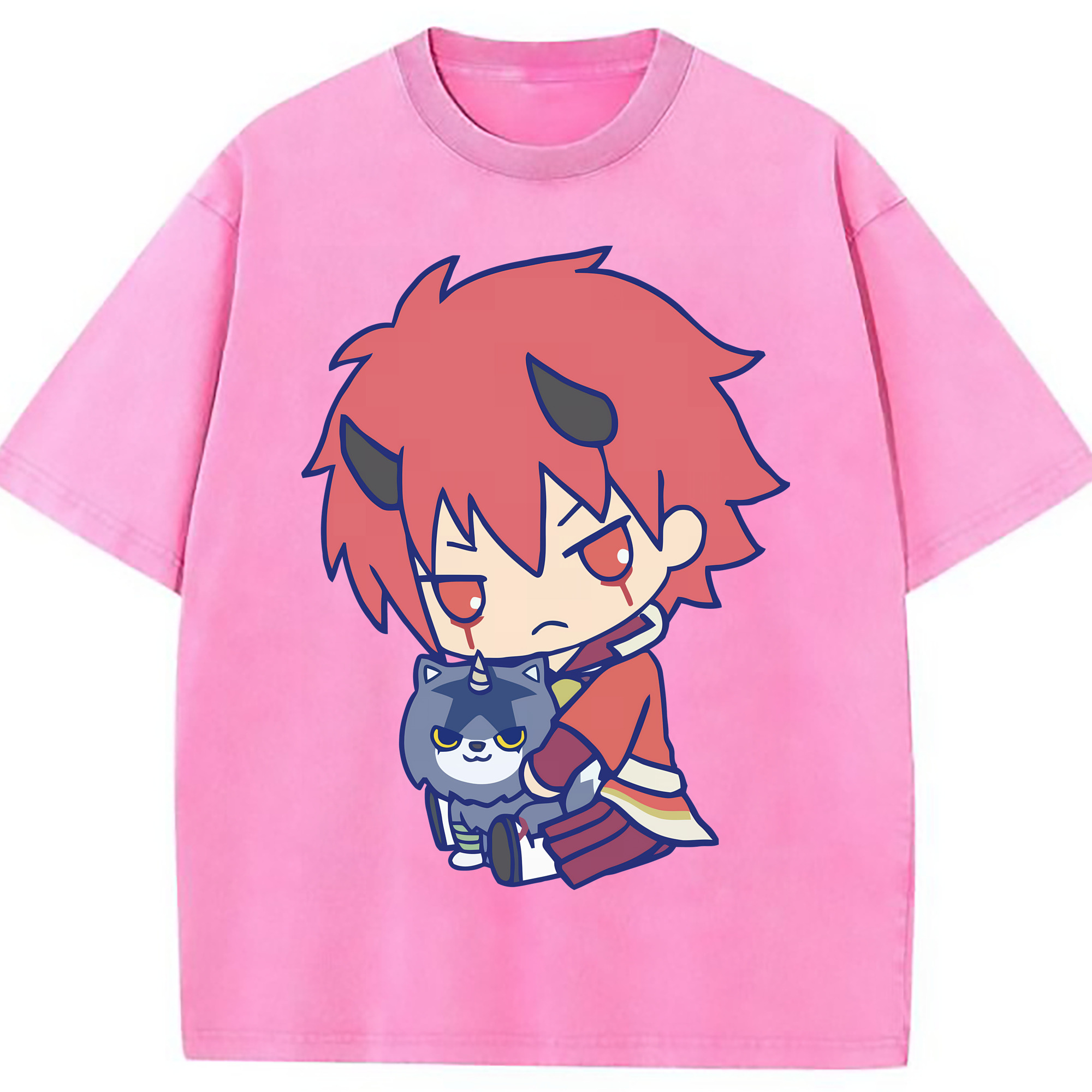 （画像用） 転スラ Regarding Reincarnated to Slime 綿100% ヴィンテージ風 半袖Tシャツ（フロントプリント）